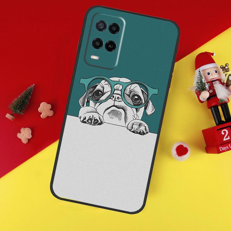 

Cute Pug Dog Case For Oppo A94 A74 A54 A60 A40 A80 A16 A76 A96 A98 A58 A78 A18 A38 A57 A17 A15 A5 A6 Pro OPPO A6 Pro