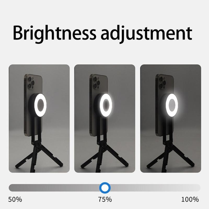 Double Side Magnetic Mobile Phone Holder Phone Tripod Stand for Phone 16 Mini Aluminium Bracket Quick Mount Pocket Stand