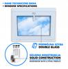 Fenster Golden Eiche PVC Kippbar 80x60cm, Neu 800x600 mm Zweifachverglasung Kippbar