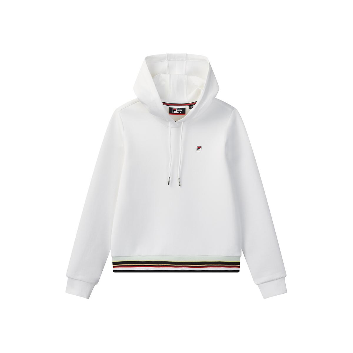 Fila Серия Современное Наследие Удобный Молодежный Свитшот с Длинным Рукавом Женский свитшот Белый F11W031206F-WT L