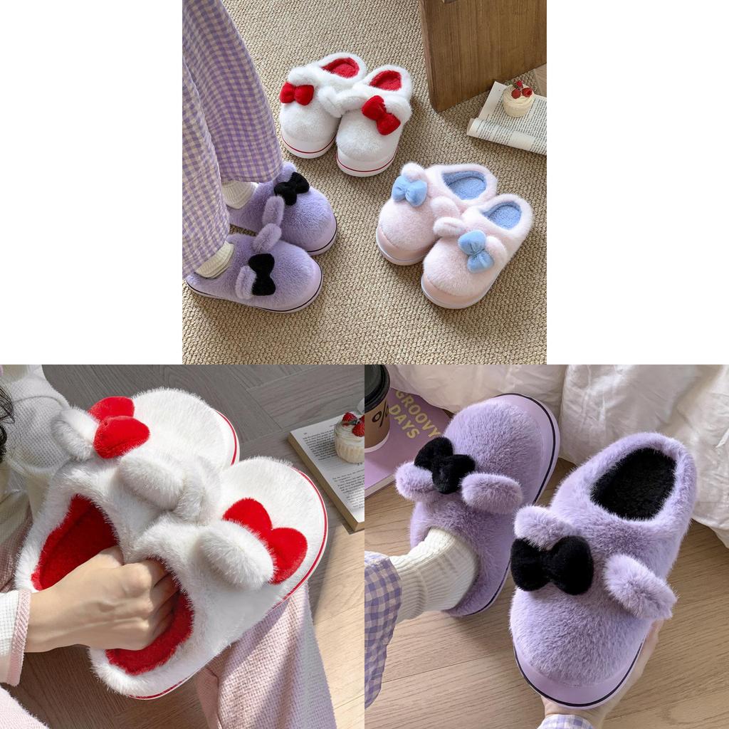 Cute Winter Indoor Slippers For Women With Non Slip Eva Soles And Plush Design For Home Comfort