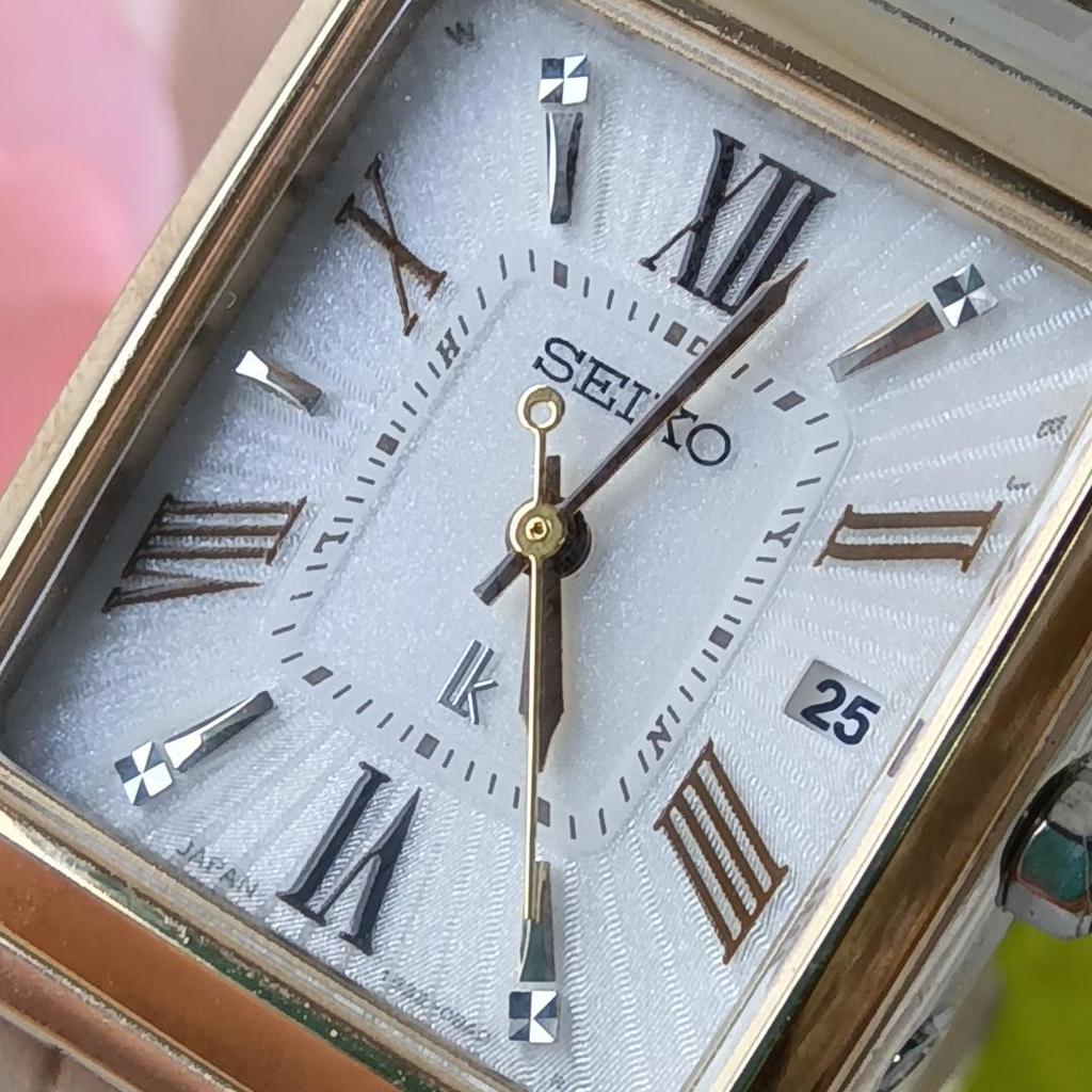 [USED] Seiko Lukia Radio-Controlled Solar Watch 1B32-0AL0 Square