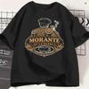 Morante De La Puebla T-Shirts Unisex Vintage Baumwoll-T-Shirts Rundhals Kurzarm-T-Shirts Große Größen Kleidung