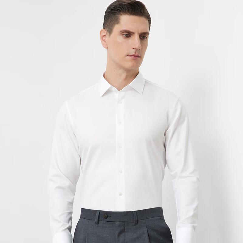 Fengmao Men s 260S Cotton Non-Iron Satin Long Sleeve Shirt 170/88A