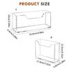Clear Acrylic Napkin Organizers Stand With Space Saving Designs for Bathroom Kitchen Use