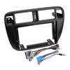 9" Radio Stereo Dash Fascia Frame Panel Trim With Harness Fit for Honda Civic EJ/EK/EM 1995 1996 1997 1998-2001 LHD