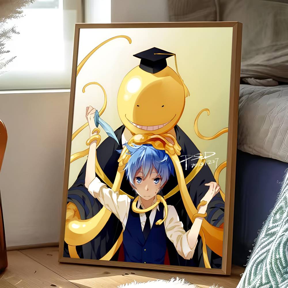 A-Assassination Classroom Poster Sticker Print Waterproof Wall Art For Living Room Bedroom Home Decor