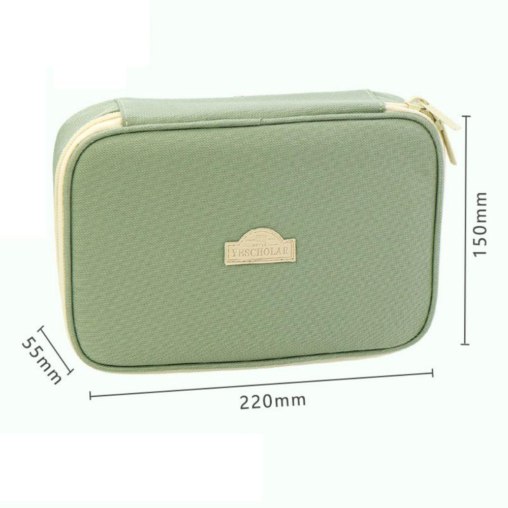 Large Capacity Pencil Cases Multi-function Zipper Pencil Bag Stationery Storage Box  Cosmetics Bag