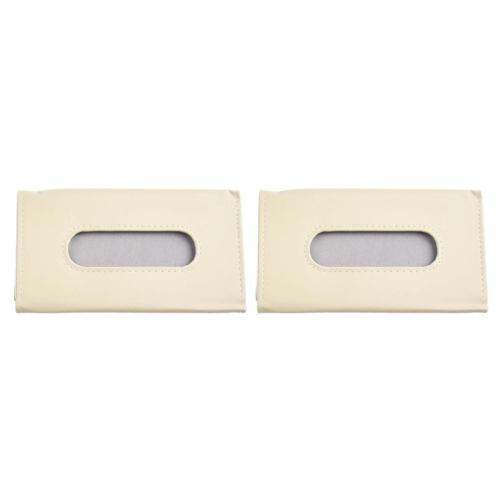 Keep Tissues Within Reach Car Interior Tissue Holder Stylish PU Leather Space Saving Design Suitable for All Cars