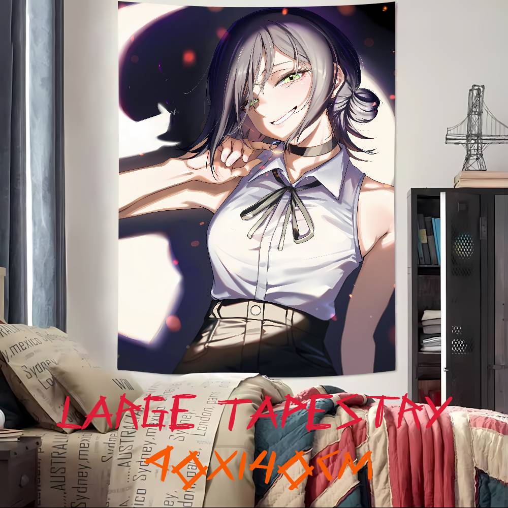 New Movie Pretty Hot Girl Reze Tapestry Decoration Bedroom Dormitory Background Cloth Holiday Home Living Room Club Tapestry
