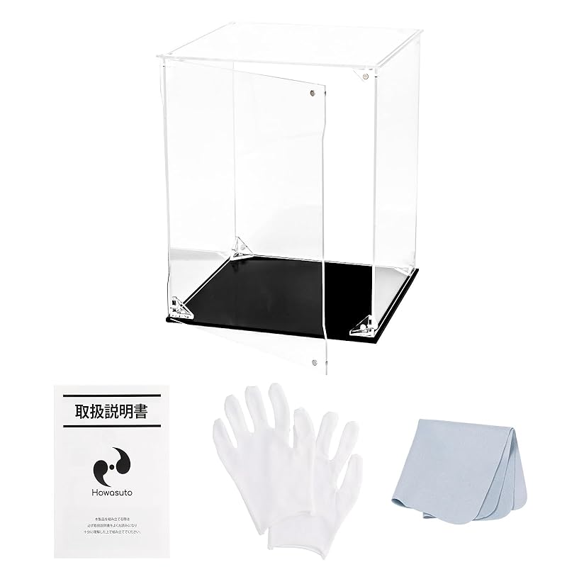 

Howasuto collection case display case [Magnetic front door] [Light transmittance 95% or more] 4 piece set figure case acrylic case assembly (Width
