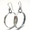 Vintage Silver Color Metal Carving Pattern Round Dangle Earrings for Women Jewelry