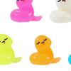 5Pcs Small Snake Statues Mini Figurines Luminous Resin Animal Figurine Glow in The Dark for