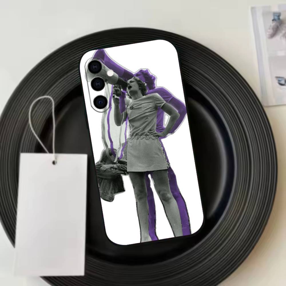 Feminist Feminism A-Aesthetics  Phone Case Black Silicone Soft For Samsung Galaxy A73,A72,A71,A70,A53,A52,A51