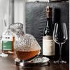 High End Crystal Glass 360 Degree Rotating Decanter Drum 1500ml Decanter Wine Dispenser Inflator Mirror Kettle Decoration