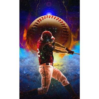 5D DIY Diamond Painting Baseball Space Galaxy Sports Full Round Drill Embroidery Cross Stitch Craft 3D Home Decor Gift