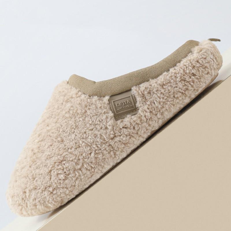 Fashion Crestar Winter Fuzzy Slippers For Women Soft Cozy Indoor Plush Flat Shoes Warm Fur Fuzzy Slides Slip On Furry Cotton Slippers