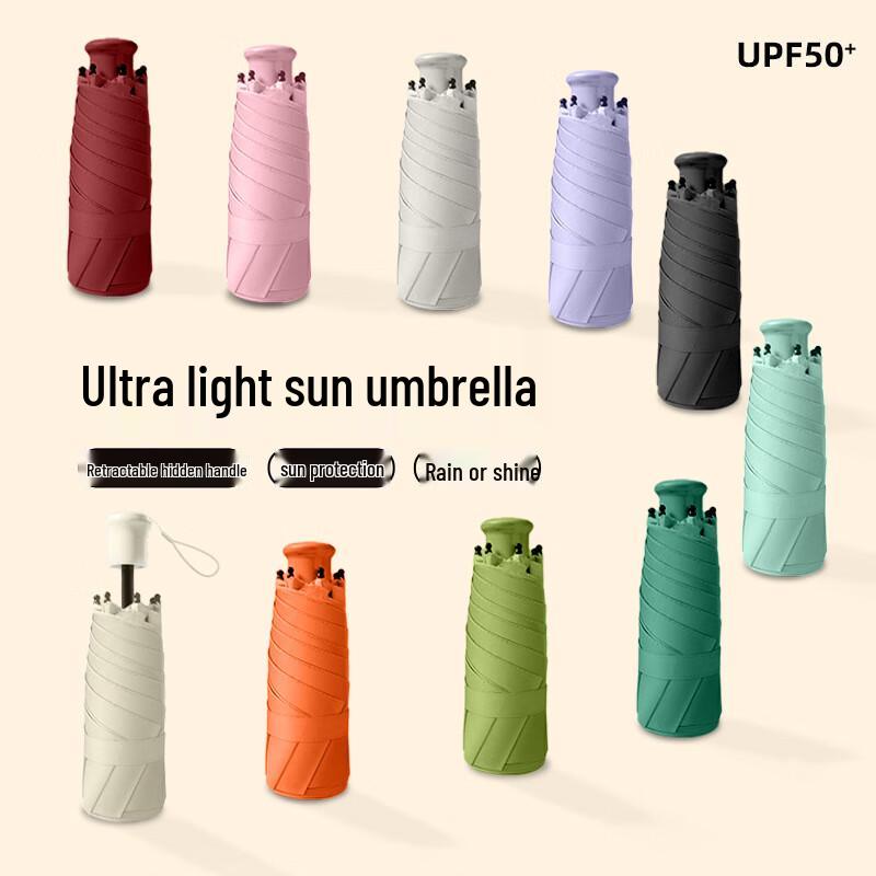 YICAI Ultra-Light 5-Fold Capsule Umbrella
