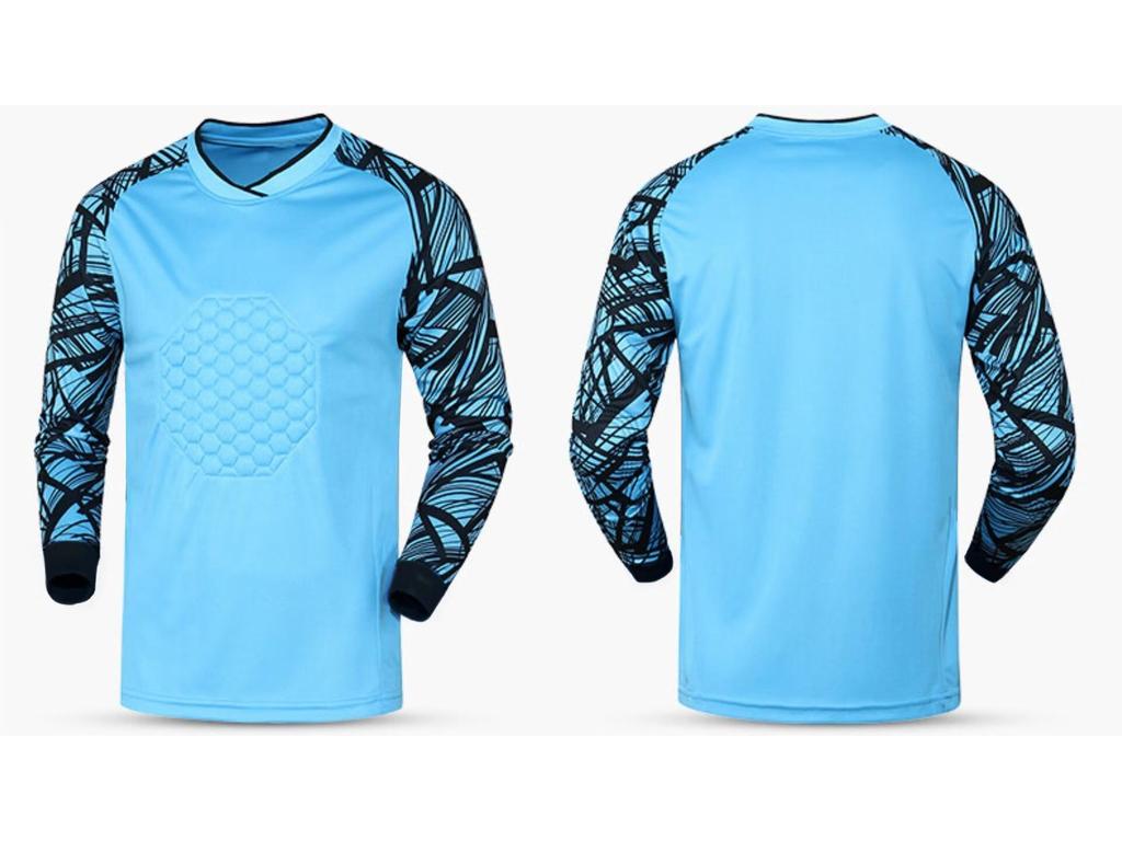 Goalkeeper Long Sleeve Padded Jersey Set - Anti-Fall, Anti-Collision Football Uniform