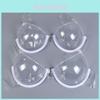 Women Transparent Bras Luxurious Disposable Underwear With Sexy Lingerie Straps