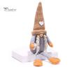 Long Legged Gnome Figurines Christmas Plush Decoration with Legs, Faceless Handmade Fabric Neutral Gifts for Friends Doll Figurines, Sitting Elf Home
