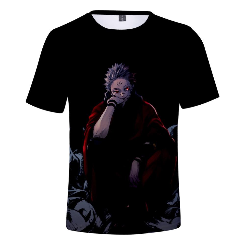Jujutsu Kaisen Gojo Satoru T-Shirt for Anime Fans, Stylish Cartoon Tops, Comfortable Polyester Fabric, Casual Daily Wear Streetwear Clothes