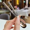 Stainless Steel Round Spoon, Bird's Nest White Ear Spoon, Honey Dessert, Wedding Ornament, Mixing Spoon, Coffee Spoon, 5Pcs