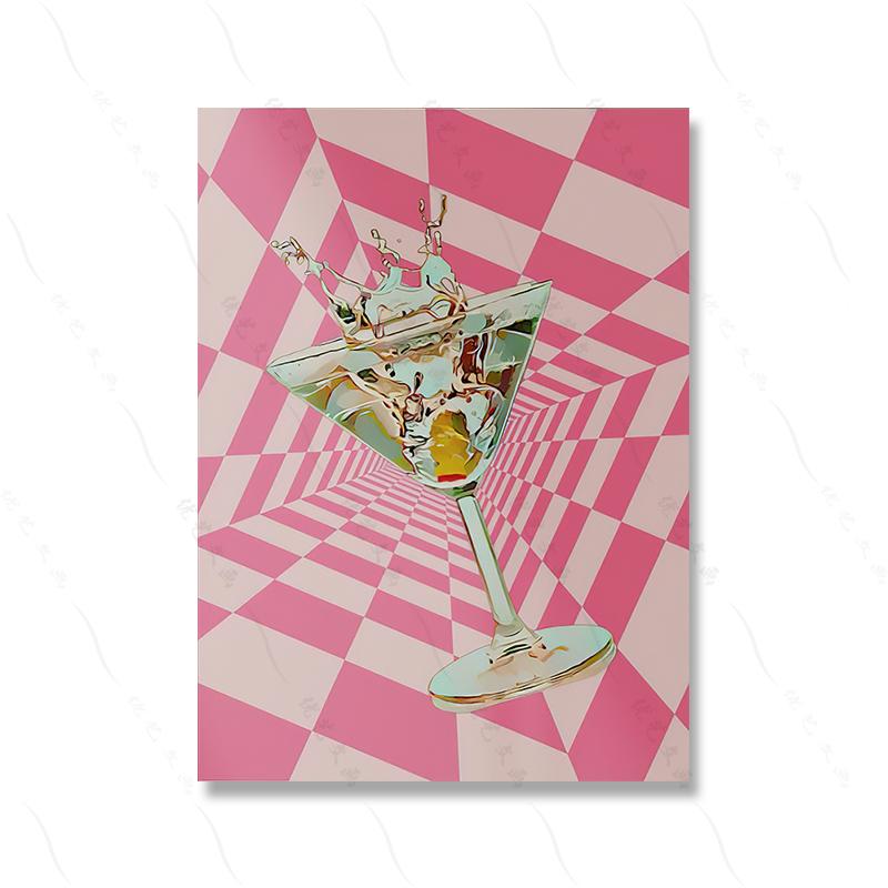 

Набор из 6 барных тележек Бестселлеры Постер Печать Галерея Стена Ретро Диско Текила Картина Мартини Модный Общежитие Декор для дома Холст 21x30cm No Framed