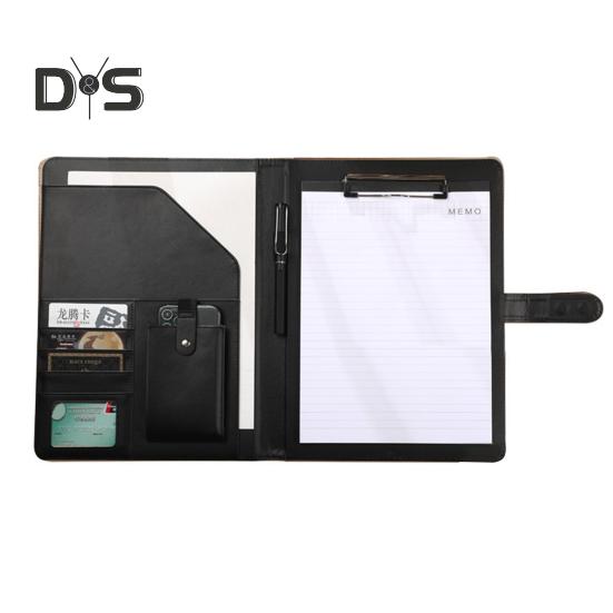 Multifunctional File Folder A4 Document Clipboard Folder with Calculator Pen Slot Card Holder Portfolio Folder with Documents Clip for Business Office
