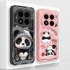 For Xiaomi Redmi Note 15 Pro Plus Case Cute Panda Soft Liquid Silicone Phone Back Cover For Redmi Note15 4G 5G Couple Fundas