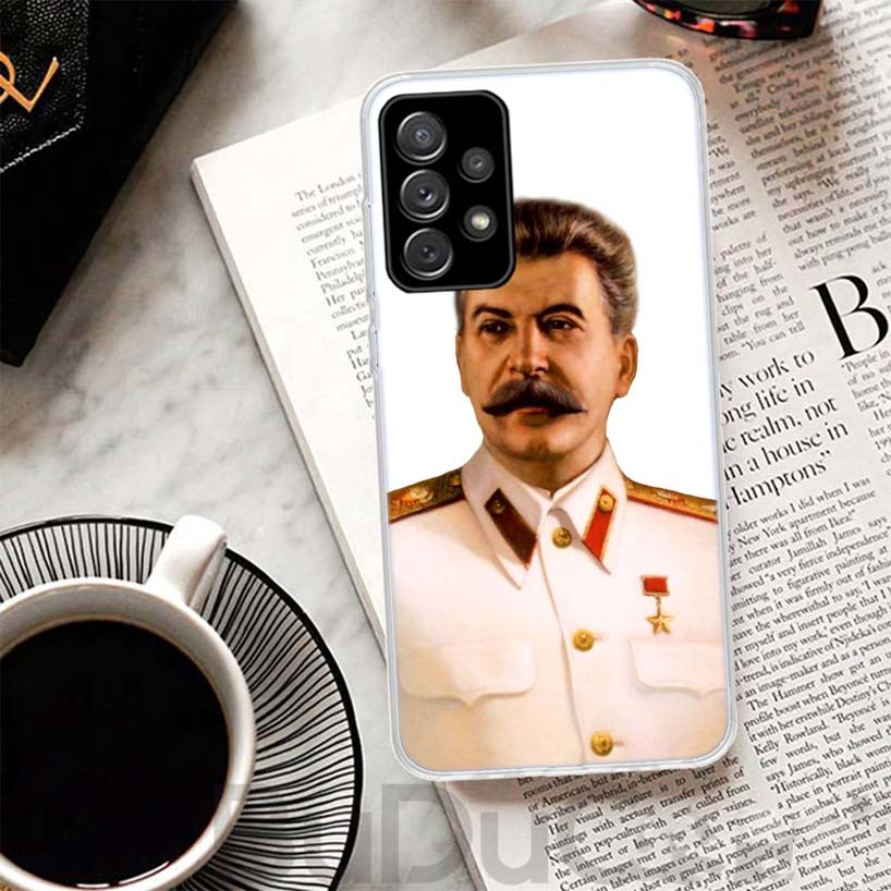 Russian Stalin Ussr Communism Phone Case For Samsung Galaxy A15 A14 A54 A13 A53 A12 A52S A55 A22 A23 A24 A32 A33 A34 A25 A35 A03