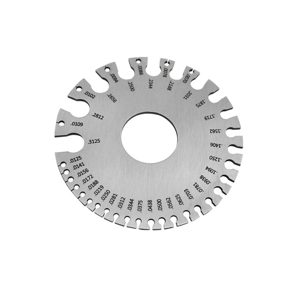 Stainless Steel Anti-rust Plate Ruler Wire Gauge Thickness Measurement Measuring Tool
