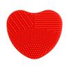 7Colors Makeup Brush Cleaner Silicone Heart Glove Cleaning Cosmetic Board Washing Scrubber