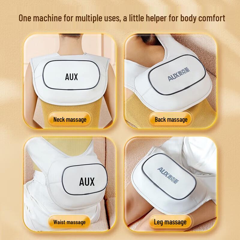 AUX 3D Percussion Neck and Shoulder Massager Shawl CN plug (adapter included)