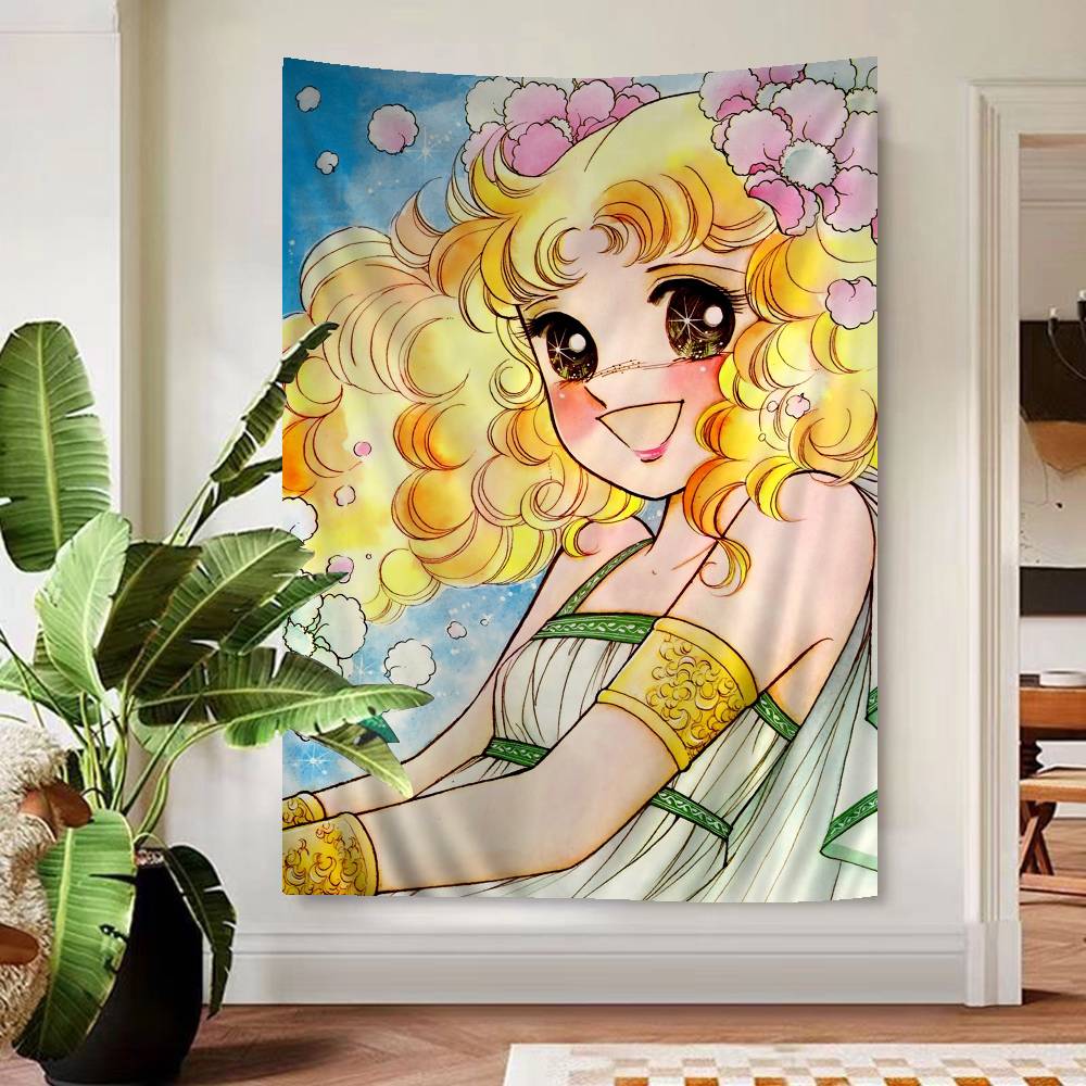 Candy Candy Anime Cartoon Tapestry Art Science Fiction Room Home Decor Wall Hanging Home Decor