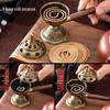 Creative Rotating Handheld Retro Incense Burner with Auspicious Clouds Design