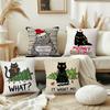 Christmas Cartoon Cat Cushion Cover Best Home Office Coffee Pillow Sofa Printing Decoration Room Shop Car Nordic Simplicity Hit