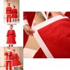 Christmas Costume For Men 5-piece Santa Claus Outfit Set