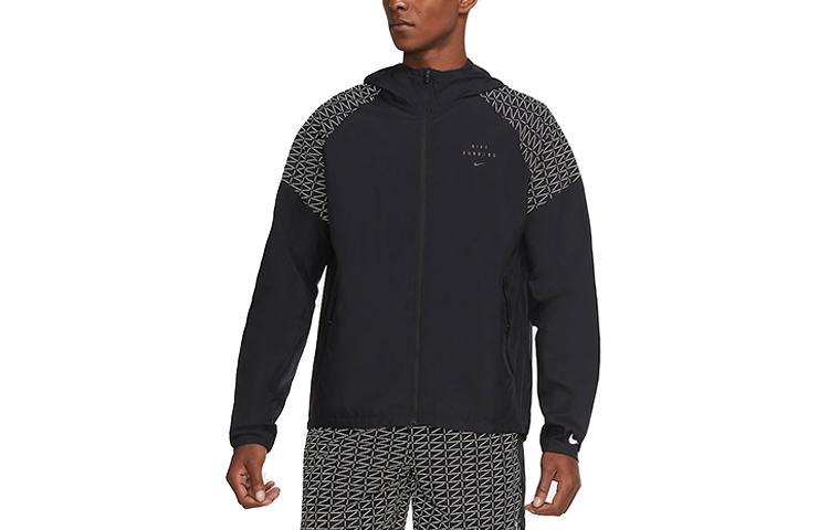 

Nike Reflective Print Hooded Running Men s CU7871-010 XXL