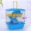 Pet Cage Hamster Cottage with Transparent Skylight Double Layer House for Hamster Golden Hamster Pet