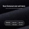 Shanshan Men's Winter Wool Blend Straight Business Casual Pants