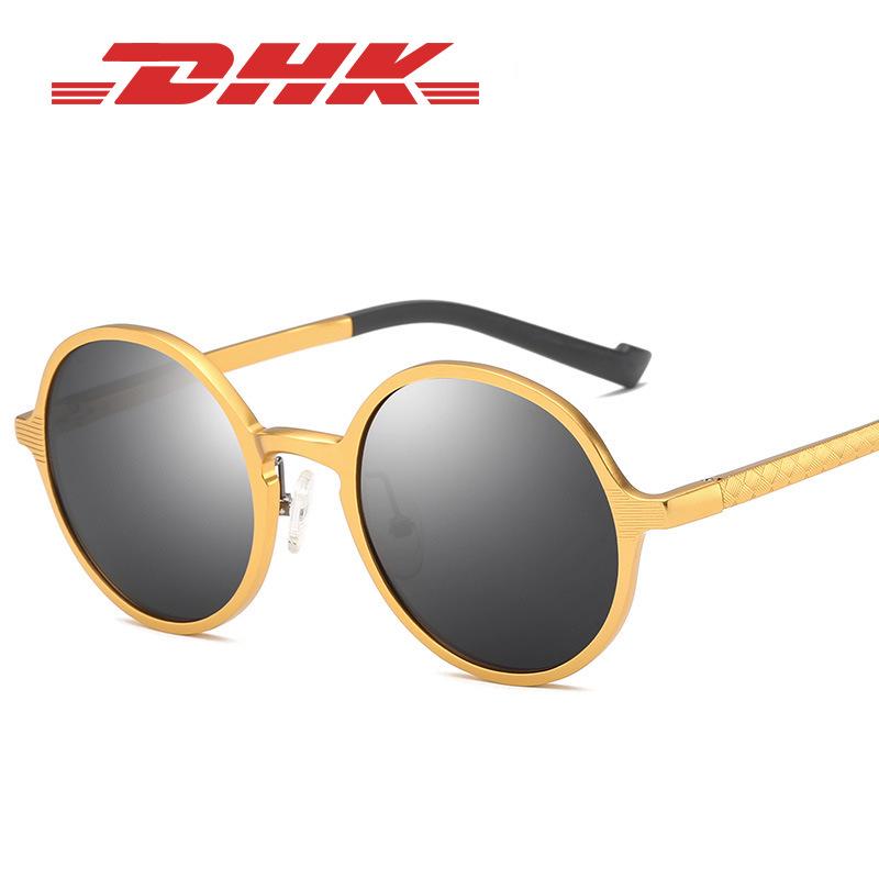 

Men s Aluminum-Magnesium Polarized Round Retro Sunglasses for Driving & Cycling 8552