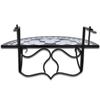 Balcony Hanging Table Mosaic Black and White