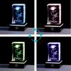 A popular K9 crystal I LOVE YOU rose figurine with an LED light base and USB perfect as a wedding or Day gift for your girlfriend or A stylish glass