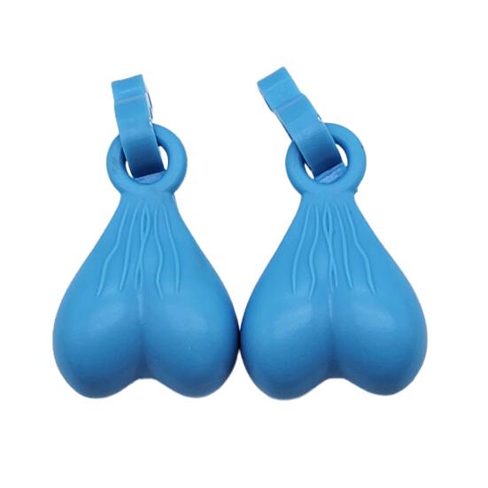 2Pcs Shoe Decorations Creative Shape Polish Surface Waterproof Bright Color Long Lasting Show Unique Charm Resin Sandal Hanging Ornament