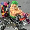 One Piece Roronoa Zoro Double Head Sculpt Gk Statue Anime Action Figure Collectible Model Desktop Ornament For Anime Fans
