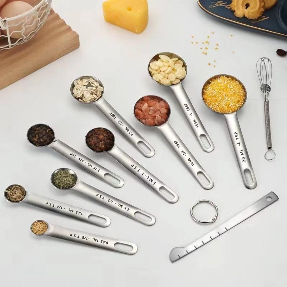 Stainless Steel Coffee Measuring Spoon with Scale Kitchen Measuring Cup  Seasoning Measuring