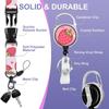 Strawberry ID Badge Holder Pink Vertical ID Protector Nurse Bage Clips  Office