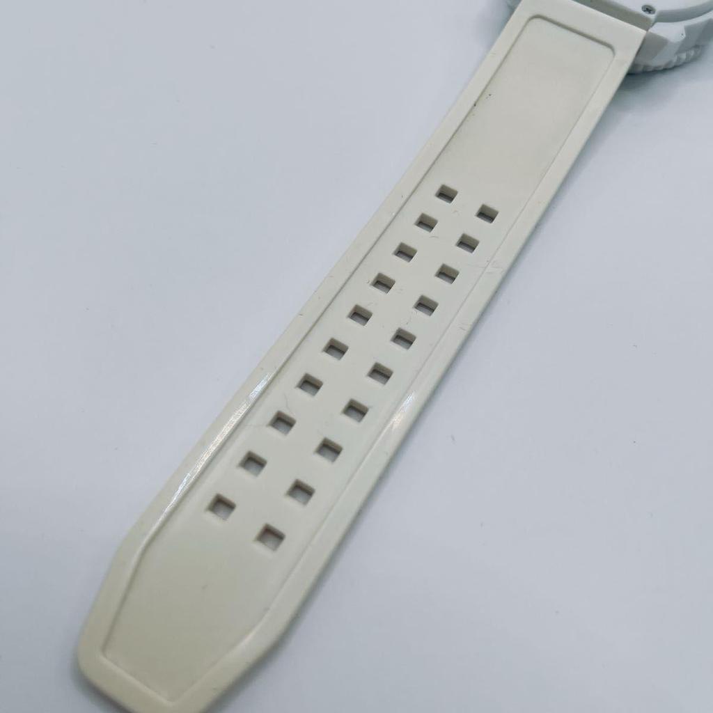 Used Luminox LUMINOX 3050/3950 Navy Seal Whiteout Rubber Belt Quartz Watch White Men's