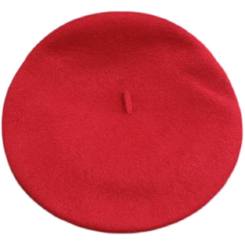 Berretto basco in lana alla moda coreana Beilei: Cappello da pittore versatile Autunno/Inverno
